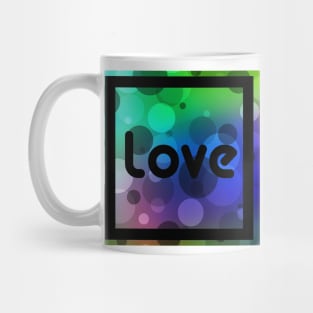 Love Bubbles Letters II Mug